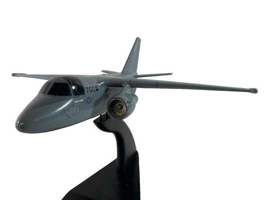 US Navy S-3B Viking 12” Wooden Model Airplane Gray Desk Display Collectible