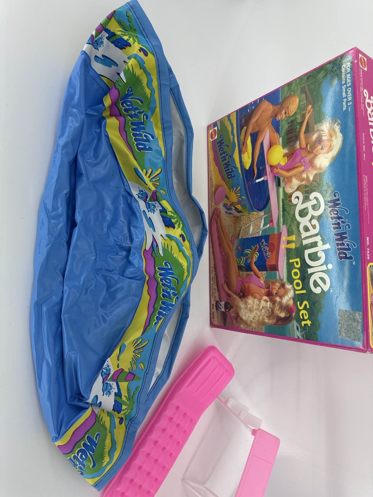 1989 Mattel Barbie Wet 'n Wild Pool Set w/ Box & Accessories
