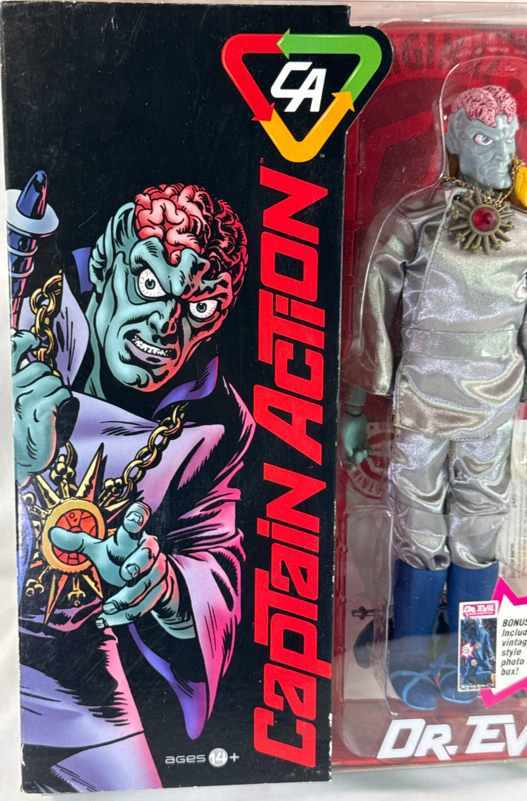 2012 Captain Action Dr. Evil Deluxe 12" Figure w Accessories Round 2 NEW MOC