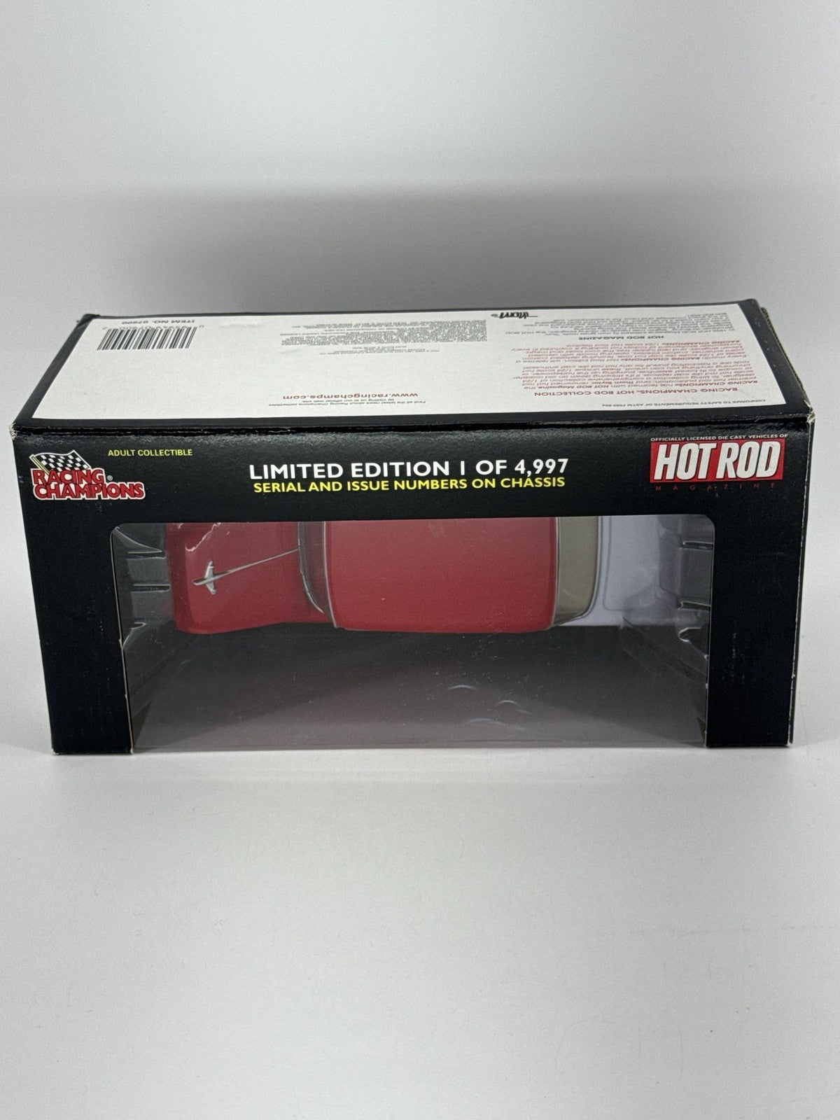 Racing Champions 1955 Chevy Bel Air Hot Rod 1:24 Diecast Red/White Issue #8