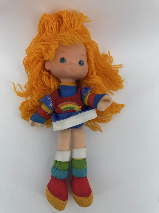 1983 Rainbow Brite 10" Doll Plush Mattel Hallmark Orange Yarn Hair