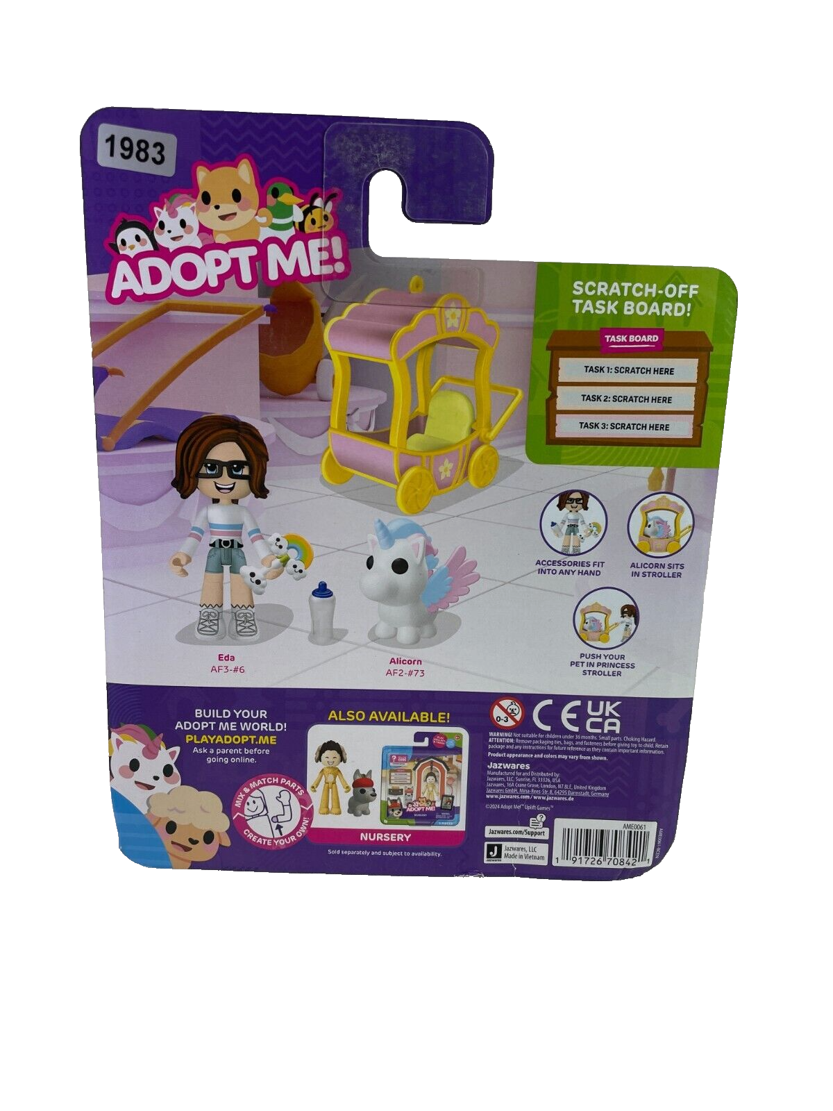 2024 Jazwares Adopt Me! Baby Shop Playset – Includes Virtual Code! ✨