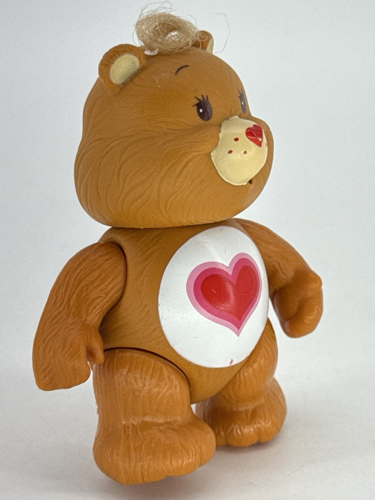 1983 Kenner Care Bears Tenderheart Bear 3.5" Posable PVC Figure