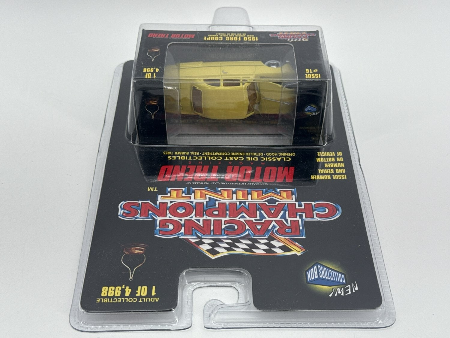 Racing Champions 1950 Ford Coupe Yellow T6 1/4998 Diecast