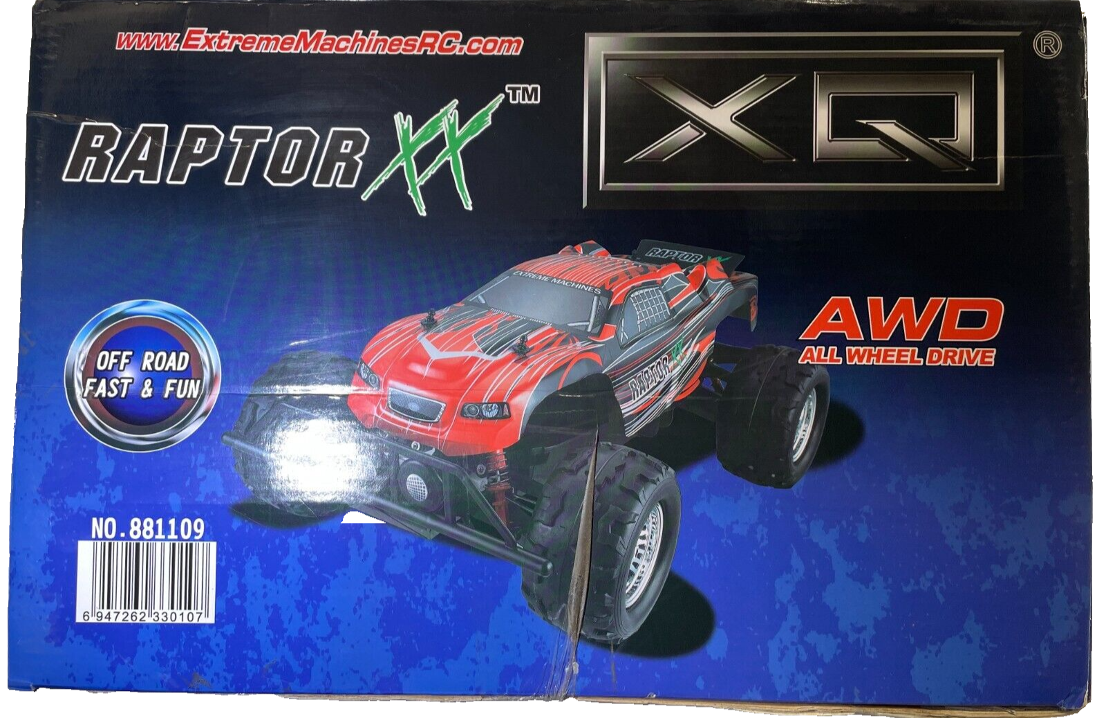 XQ Raptor XX AWD Off-Road RC Truck 27MHz Red Fast Remote Control Toy 881
