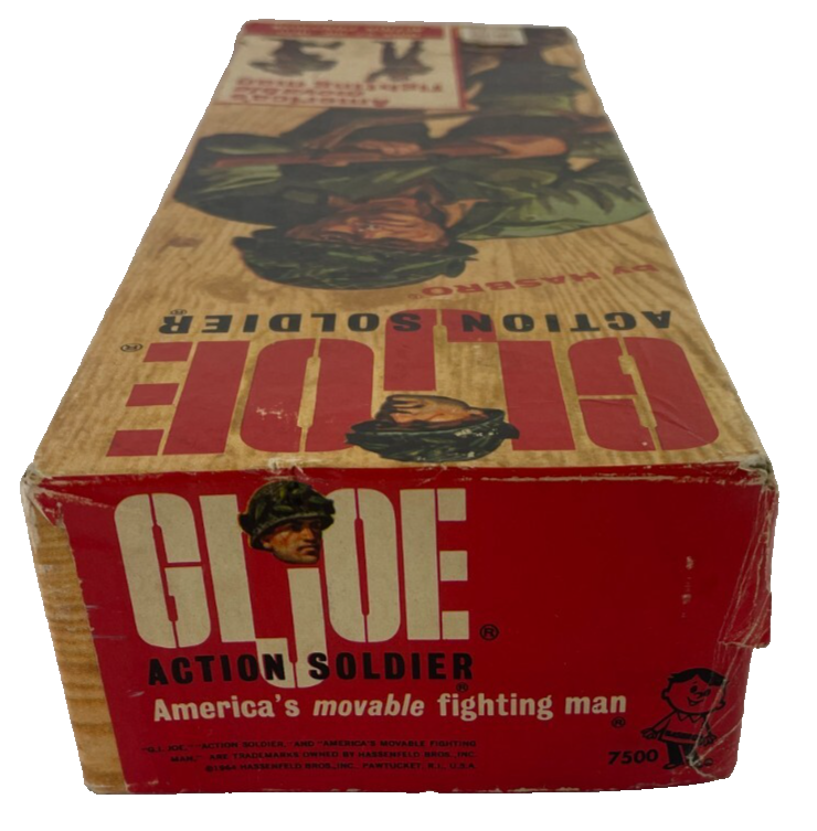 1964 Hasbro GI Joe Action Soldier 12" Figure #7500 Original Box Vintage Incomple