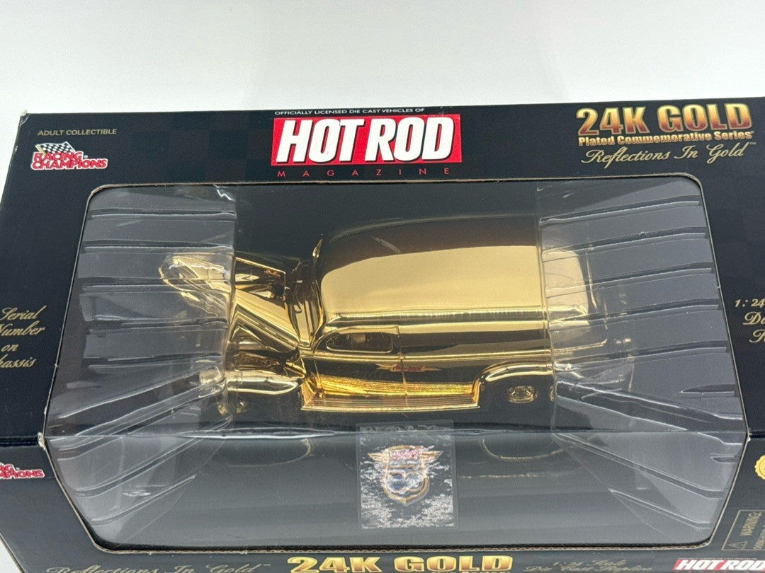 Racing Champions 24K Gold Plated Hot Rod Reflections 1:24 Diecast 1/4998