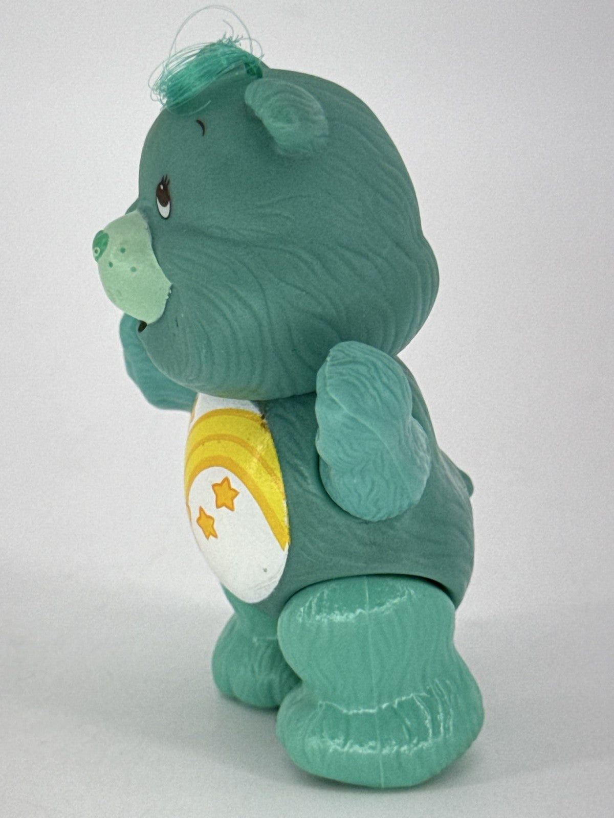 1983 Kenner Care Bears Wish Bear Teal Poseable 3.5