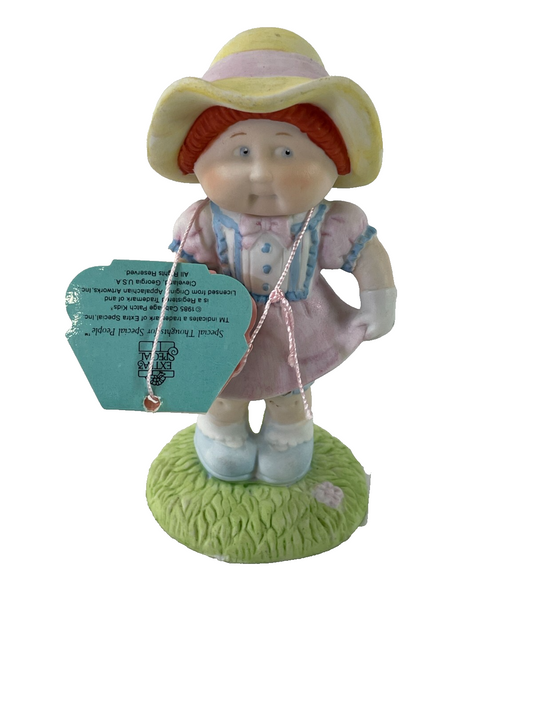 1985 Cabbage Patch Kids Ceramic Figurine In Your Easter Bonnet OAA Vintage