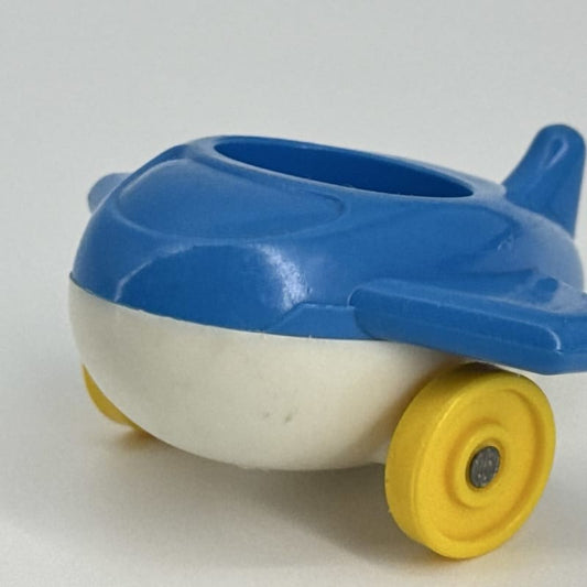 1980 Fisher-Price Little People Blue Yellow Jet Airplane #933