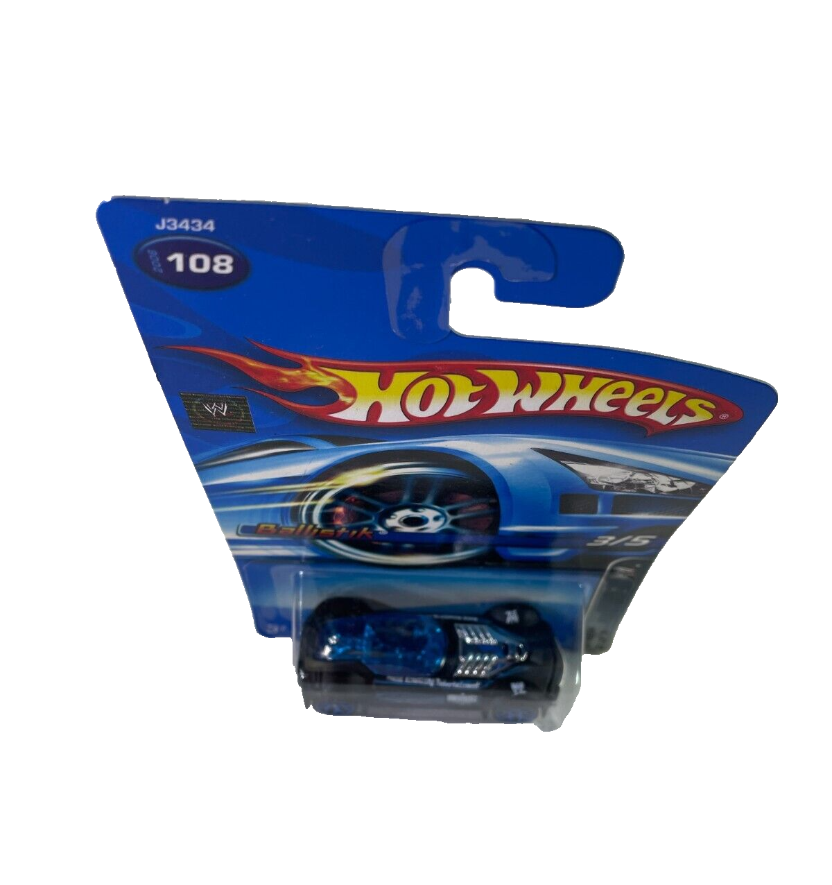 WWE Edition Hot Wheels Ballistik #108 – Exclusive Matte Black Die-Cast Racer!