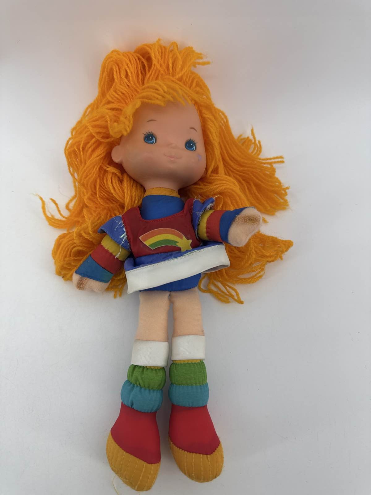1983 Rainbow Brite 10" Doll Plush Mattel Hallmark Orange Yarn Hair
