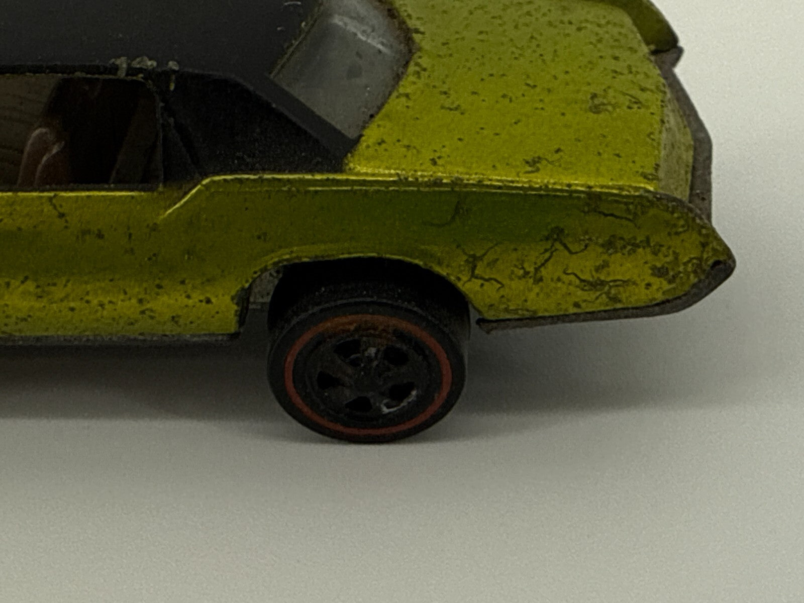1968 Hot Wheels Redline Custom Eldorado Lime HK Matte Roof Vintage Rare Loose