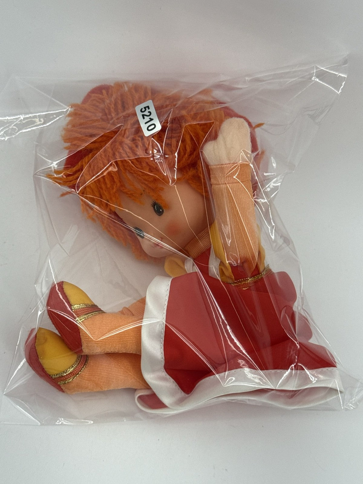 1983 Rainbow Brite LaLa Orange 10" Doll Plush Hallmark Mattel Red Dress