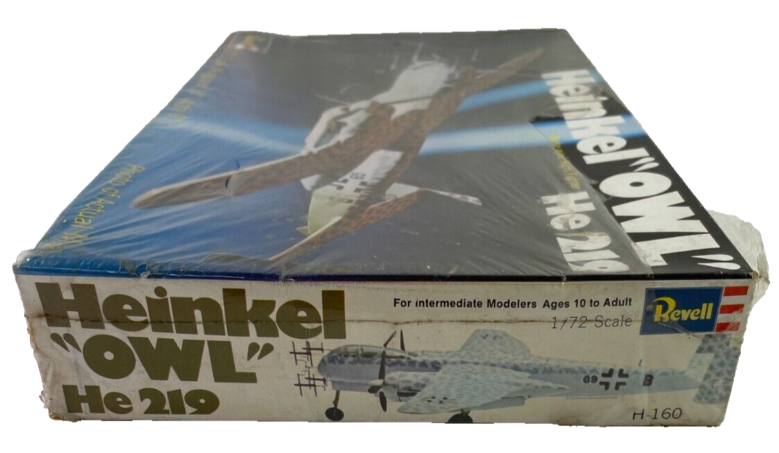 Revell Heinkel "Owl" He-219 1/72 Scale Model Kit 1973 Sealed RARE! 1731
