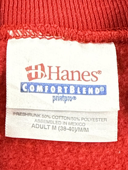 Hanes Chinese Theatre Hollywood Vintage Sweatshirt Adult M Red Crewneck Long