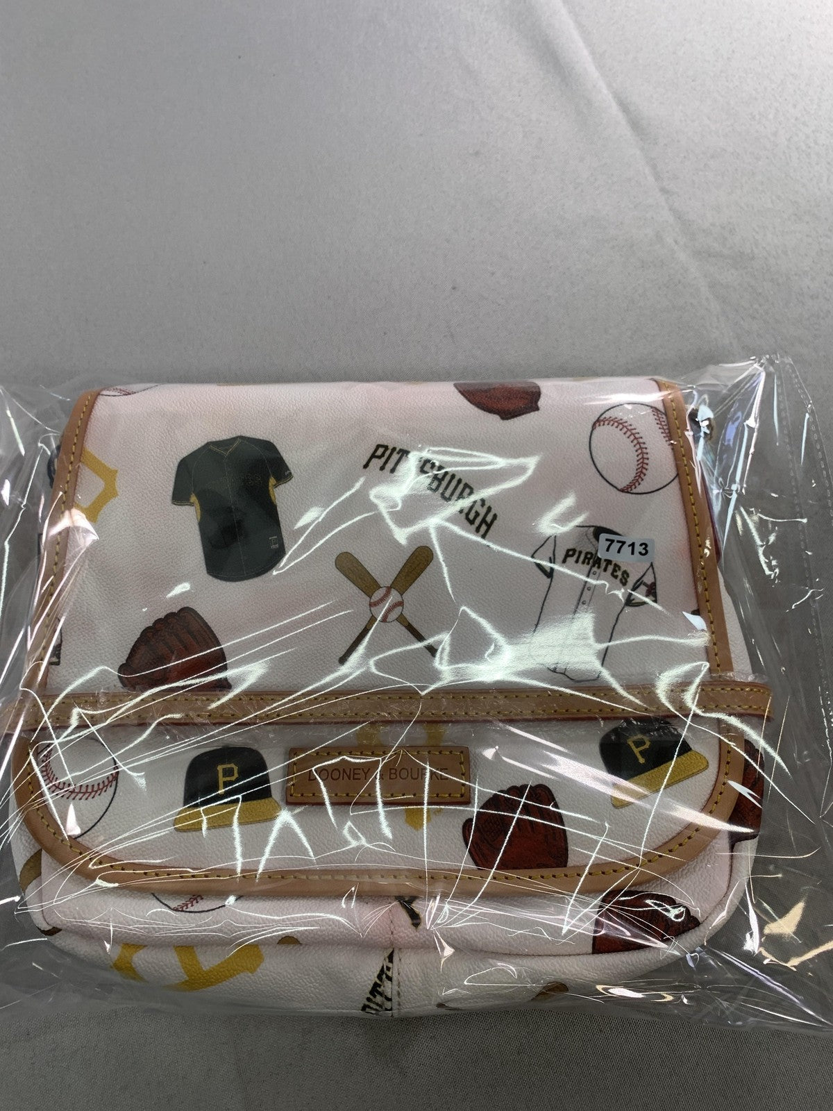 Pittsburgh Pirates Bag Womens One Size White MLB Baseball Dooney & Bourke