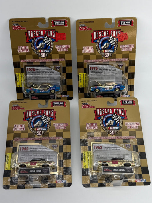 NASCAR Diecast Lot Racing Champions Gold 50th Anniv 1:64 1975 1962 x2