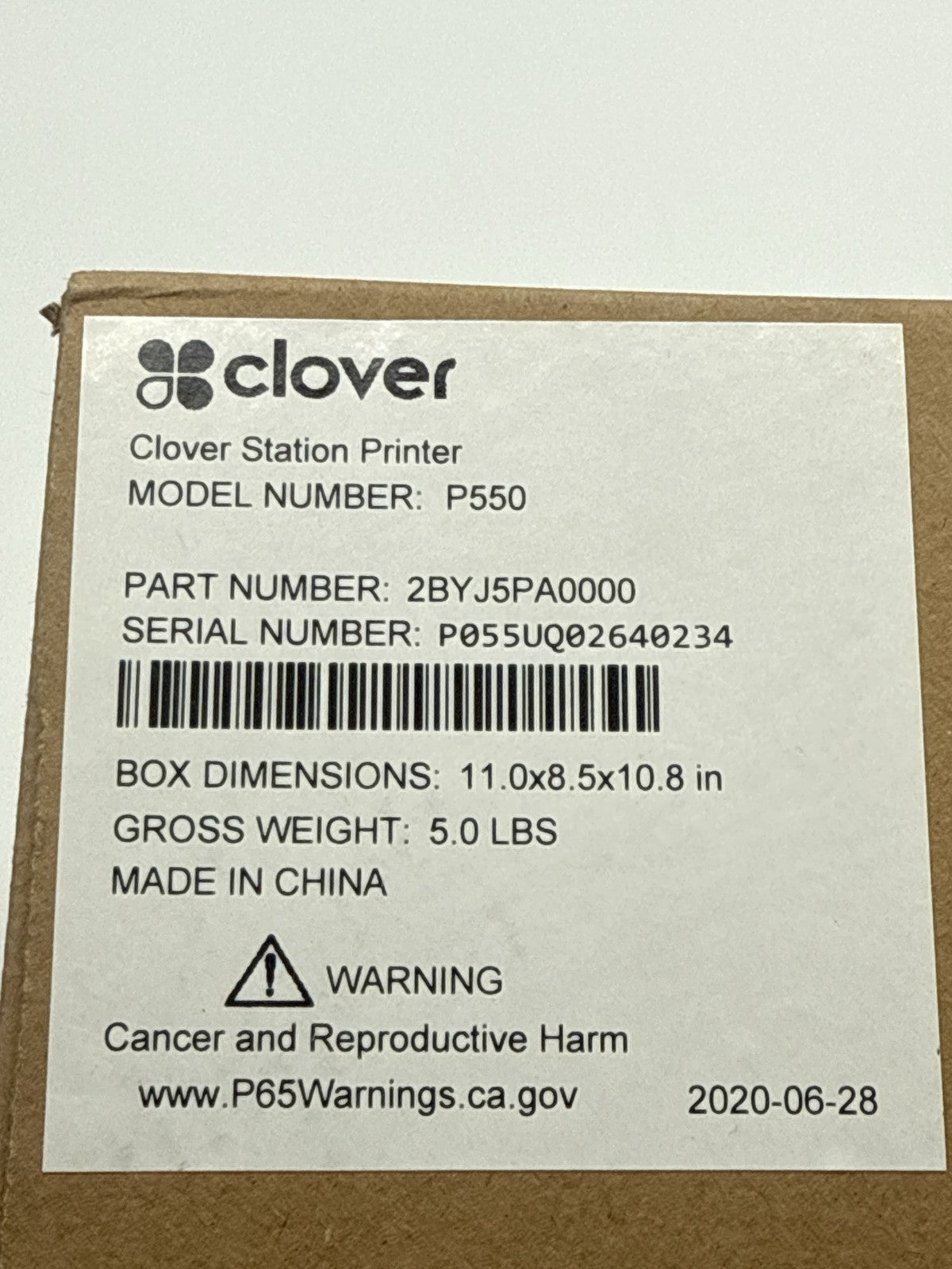 Clover POS Station C500 Printer P550 Kit H500 Bundle w/ Cash Drawer READ