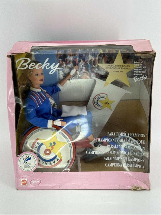 Barbie Becky Paralympic Champion Doll 1999 Sydney 2000 Mattel #24662 NRFB