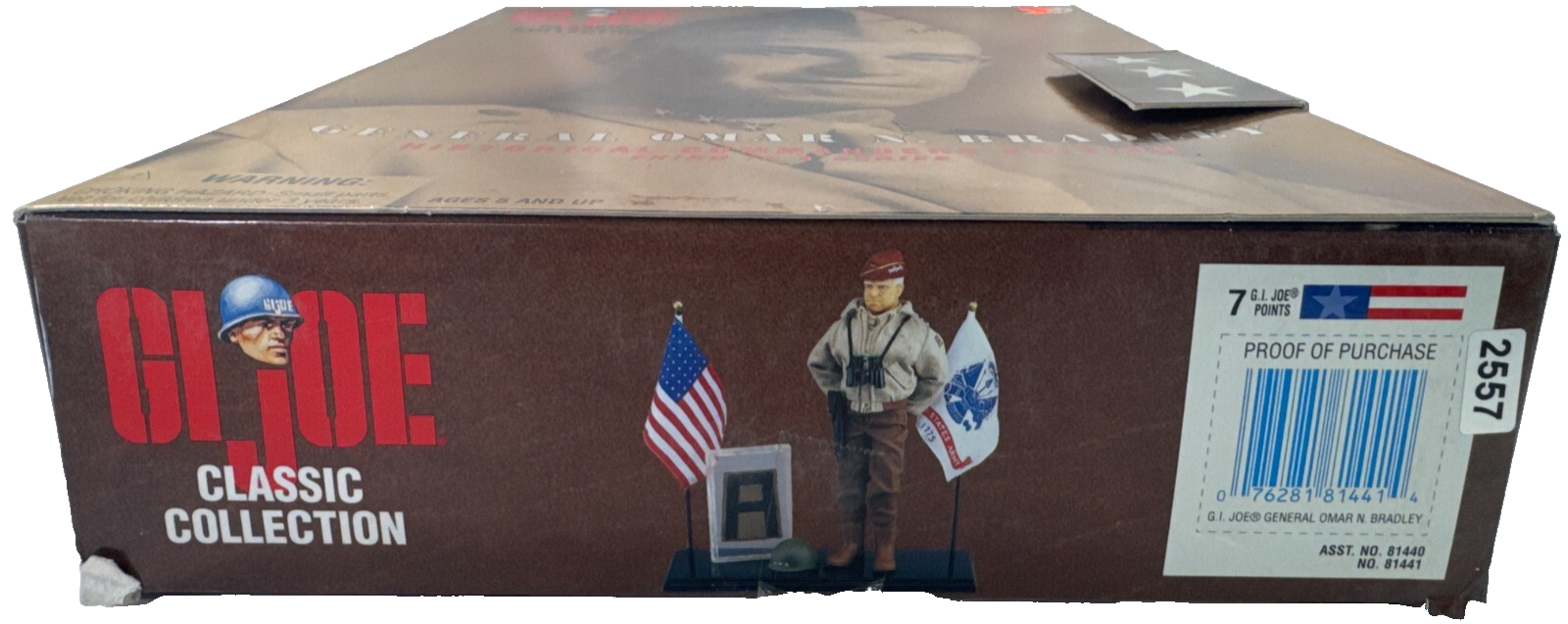 GI Joe Classic Gen. Omar Bradley 12" Figure 1998 Hasbro WWII Commander New MIB