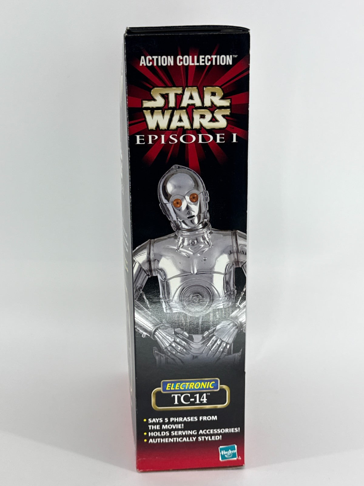 Star Wars EP1 TC-14 Electronic 12" Figure Hasbro 1999 Chrome Droid MIB 4364