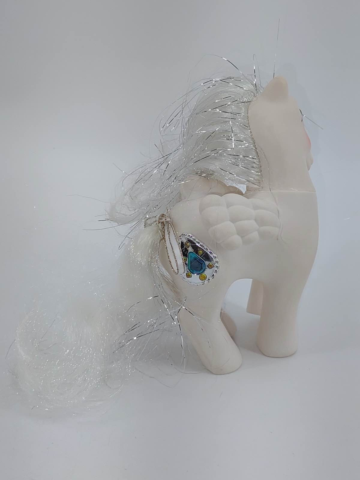 1987 MLP Princess Tiffany Pegasus White Jewel Tinsel