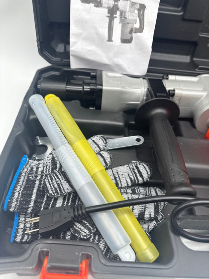 Demolition Jack Hammer Concrete Breaker 1400W Electric Hammer 2 Chisel Bit Kit