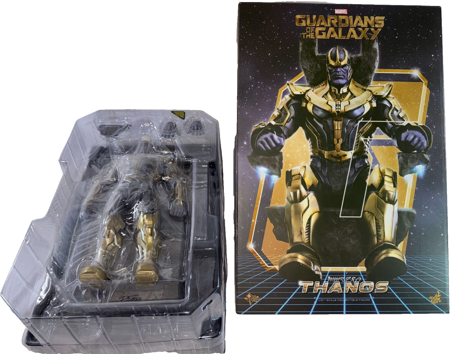 Hot Toys MMS280 1/6 Thanos Signed Starlin Lim Rubinstein GOTG Marvel Figure