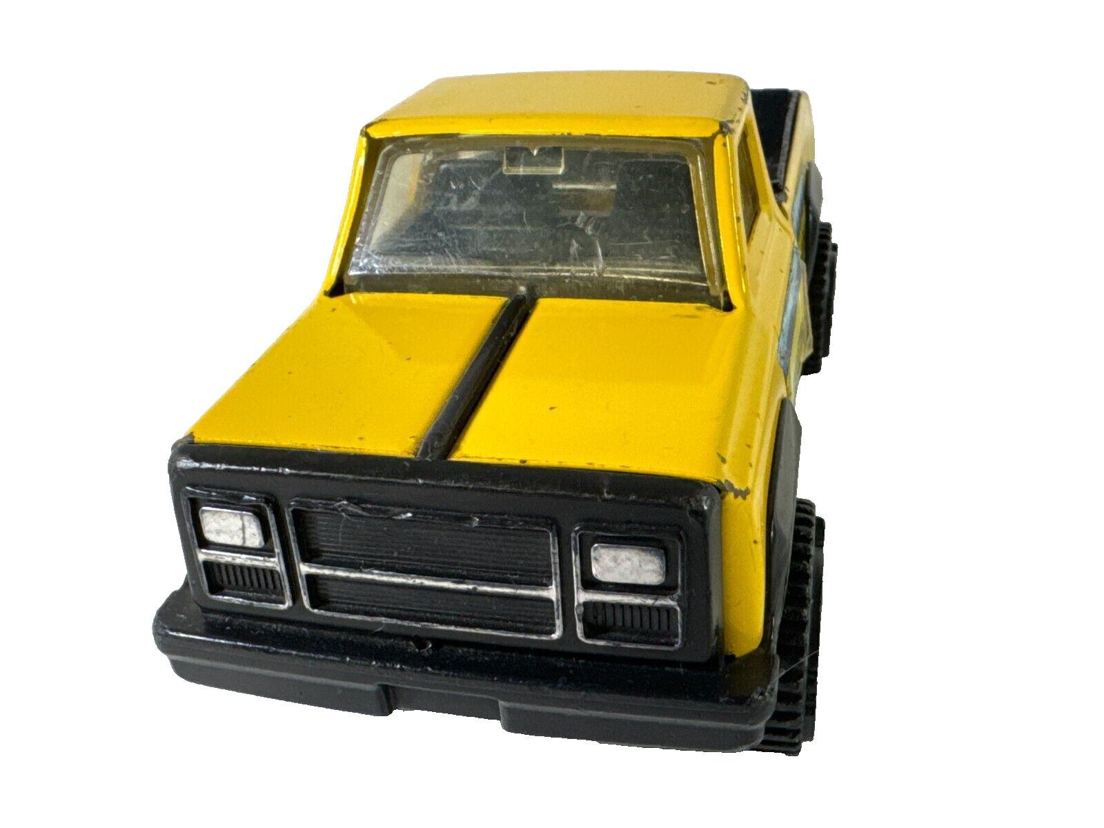 Vintage Tonka Racing Team Pickup Truck Yellow Blue Steel Made in USA Diecast Toy