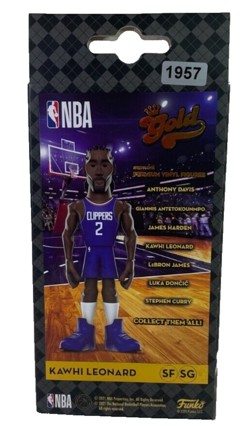 💎 Funko Gold NBA Kawhi Leonard Chase Variant – Clippers Vinyl Figure 1957