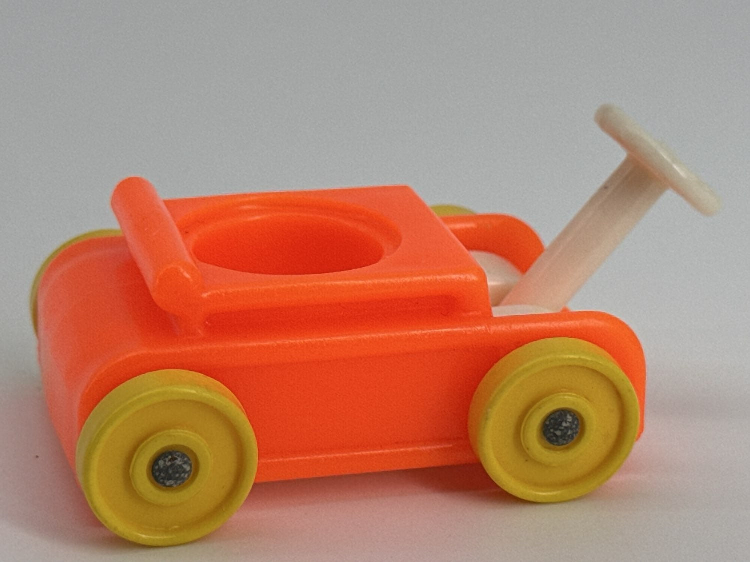 Fisher Price Little People Orange Wagon Yellow Wheels Little Riders Car