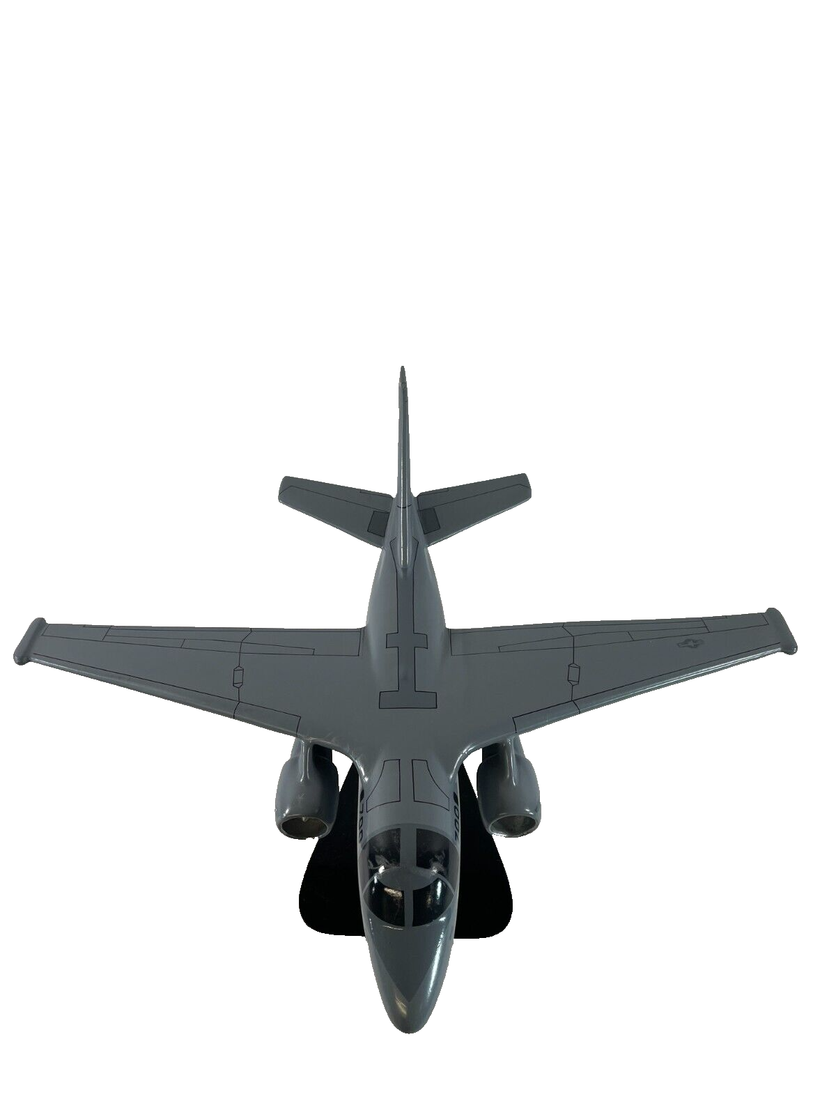 US Navy S-3B Viking 12” Wooden Model Airplane Gray Desk Display Collectible