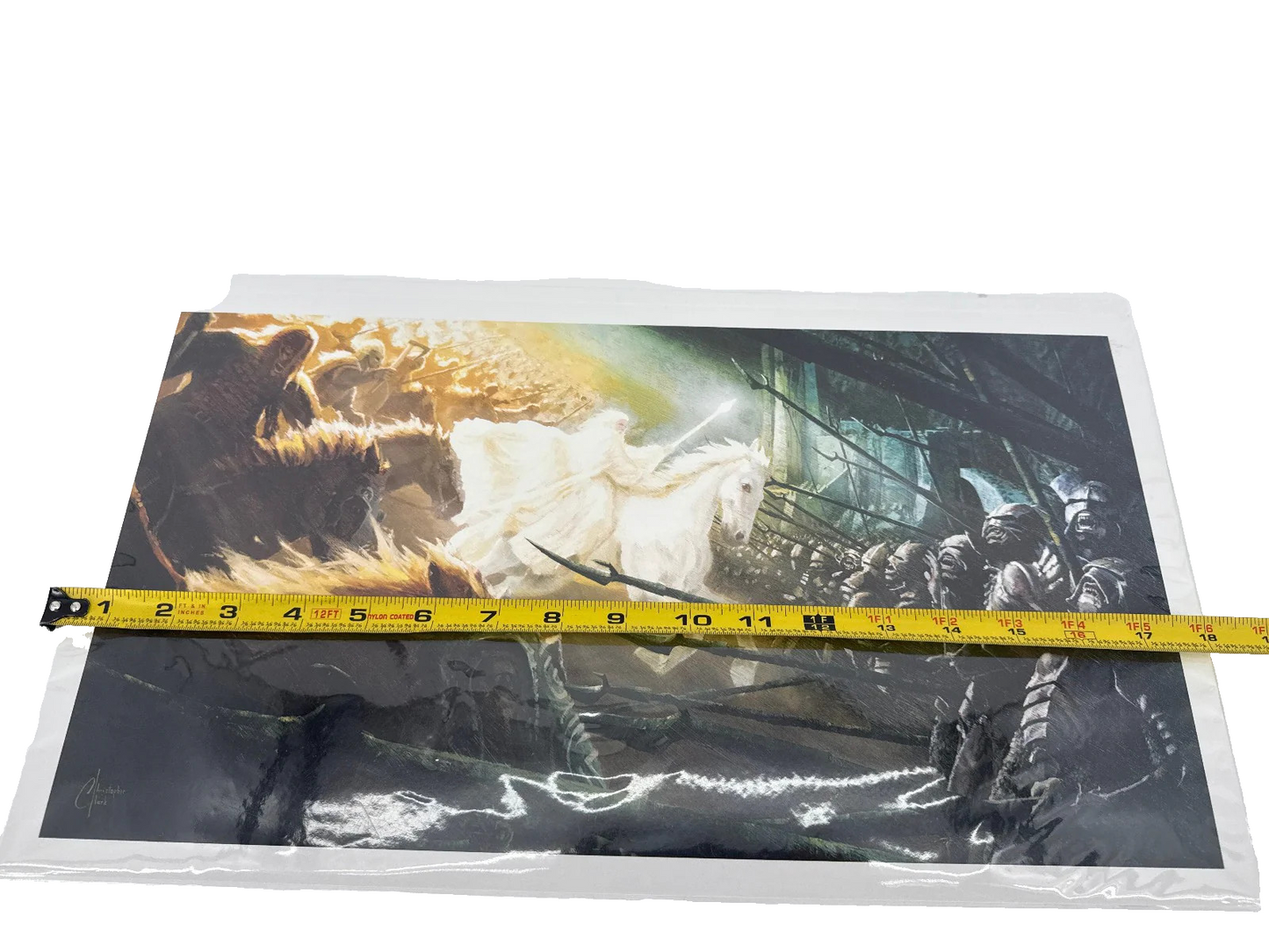 THAN0S INFINITY GAUNTLET x18 ART PRINT SIGNED CHRISTOPHER Gandalf Helm