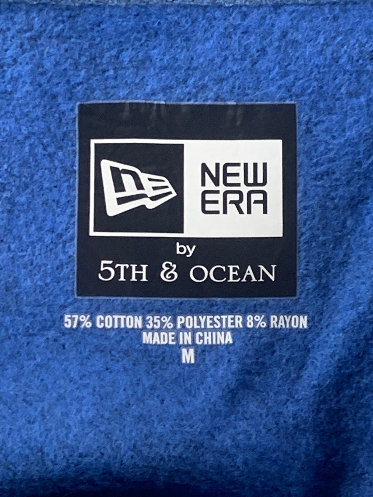 Edmonton Oilers New Era 5th & Ocean Womens Fleece Scoop Neck Pullover Sweatshirt