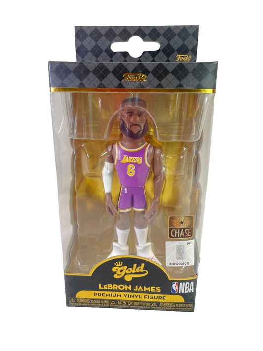 LeBron James Funko Gold CHASE 5” Vinyl Figure – Purple Jersey! 1969