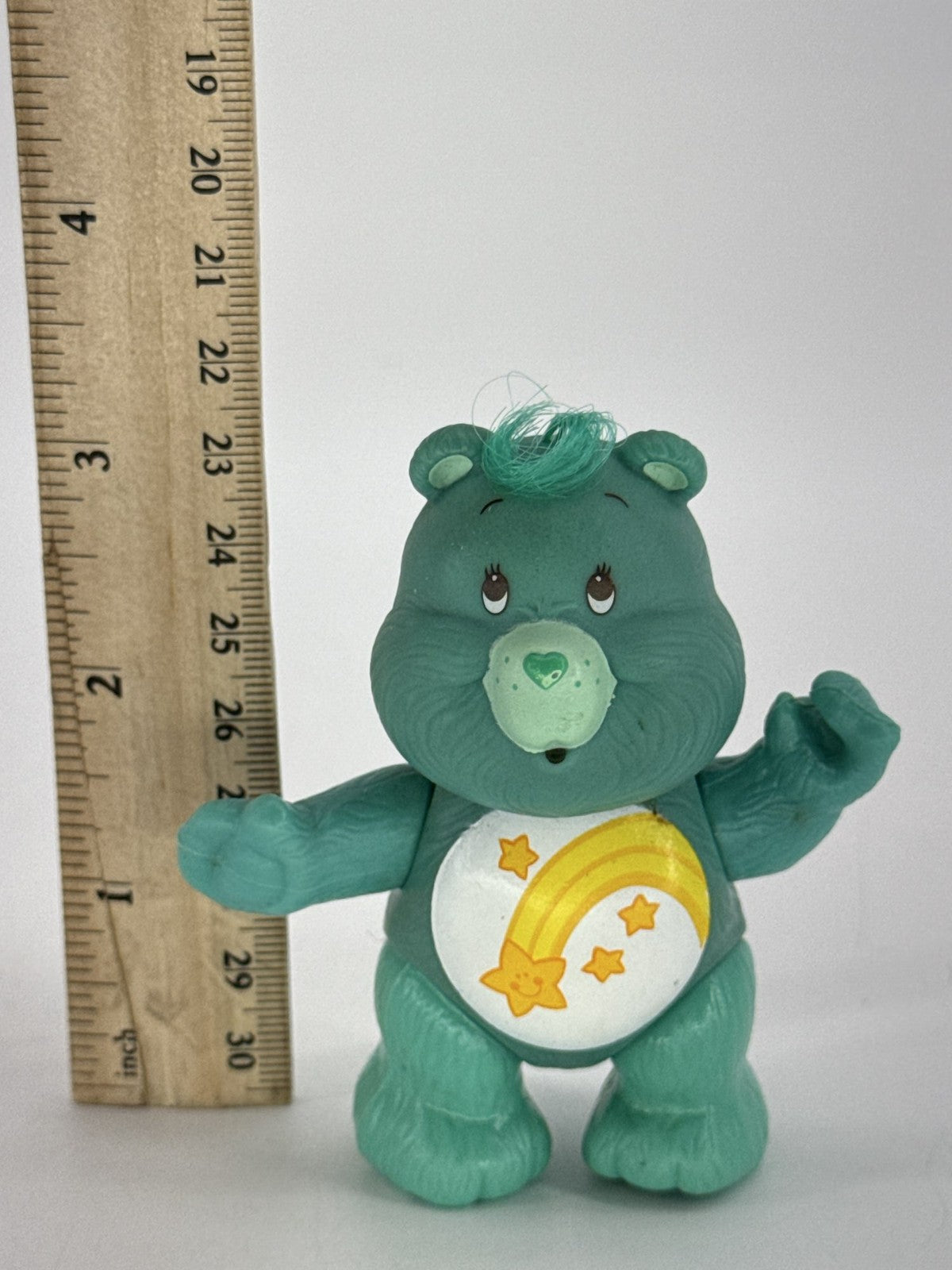 1983 Kenner Care Bears Wish Bear Teal Poseable 3.5