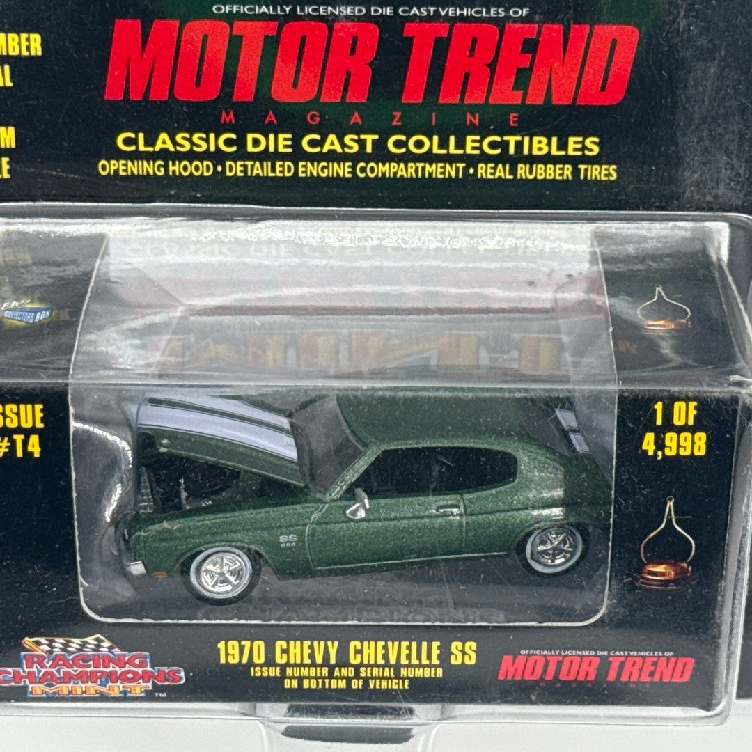 Racing Champions Motor Trend 1970 Chevelle SS Green #T4 1/4998