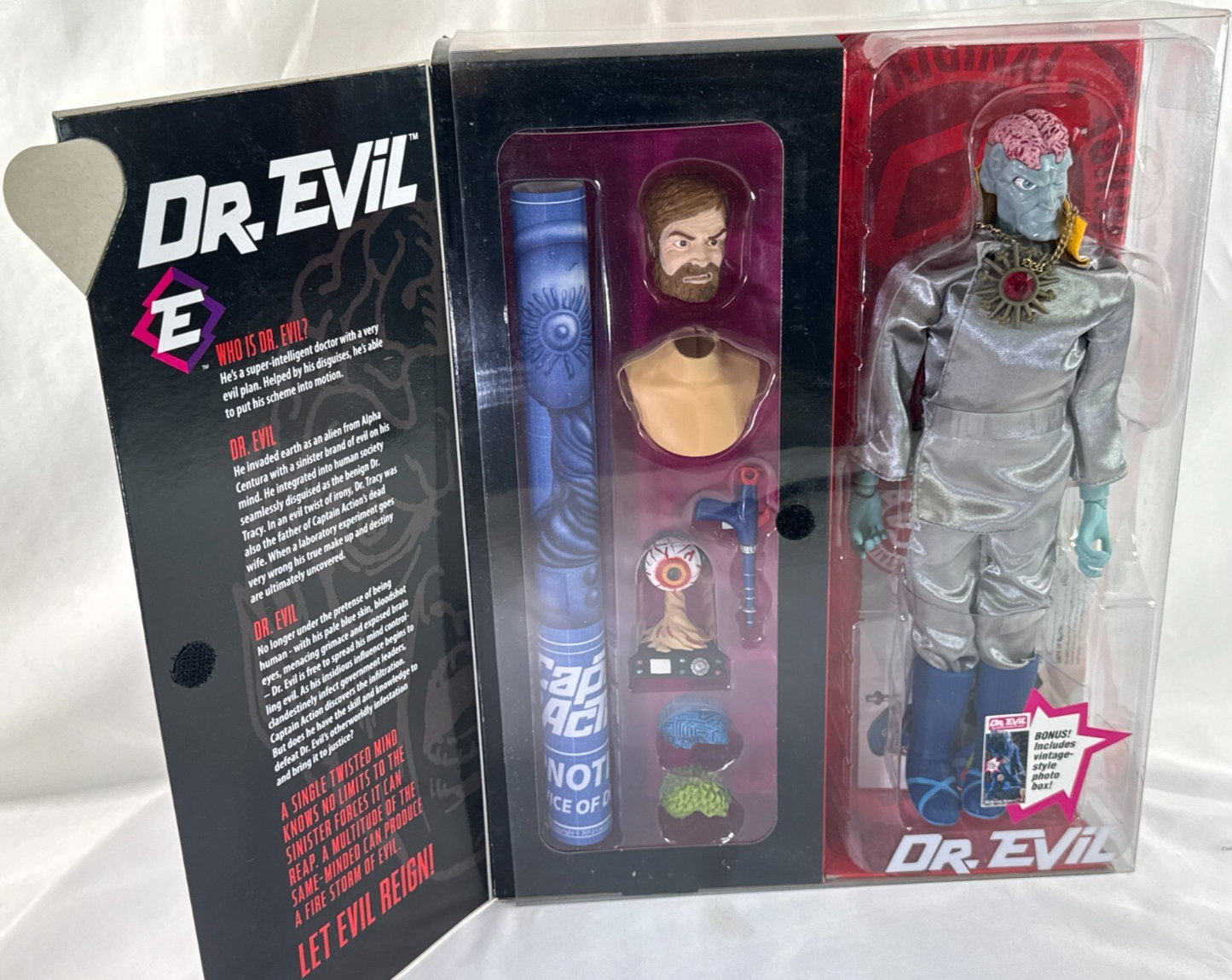 2012 Captain Action Dr. Evil Deluxe 12" Figure w Accessories Round 2 NEW MOC