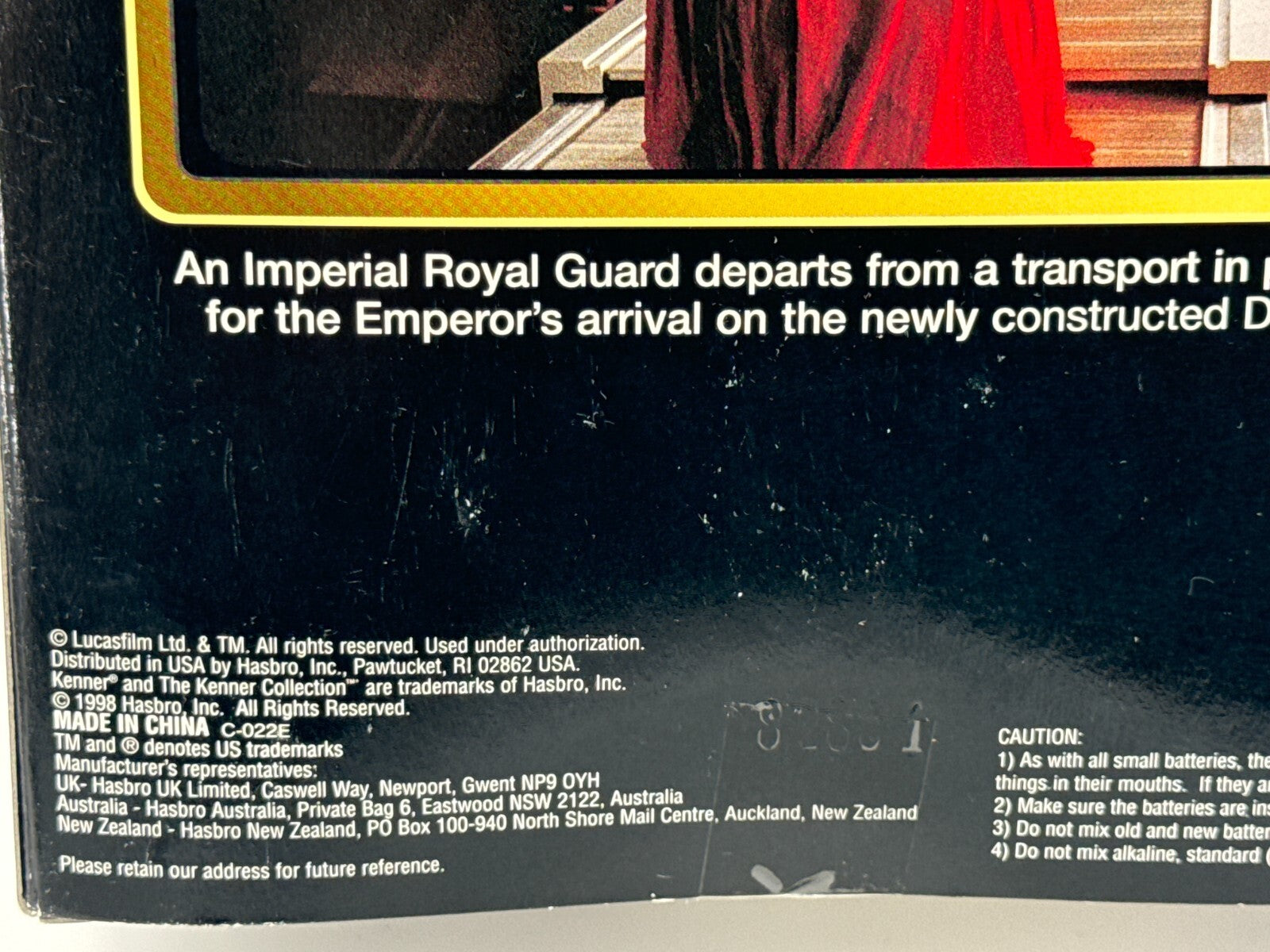 Kenner Star Wars Action Collection Emperor Palpatine Royal Guard 1998 MIB TALKIN