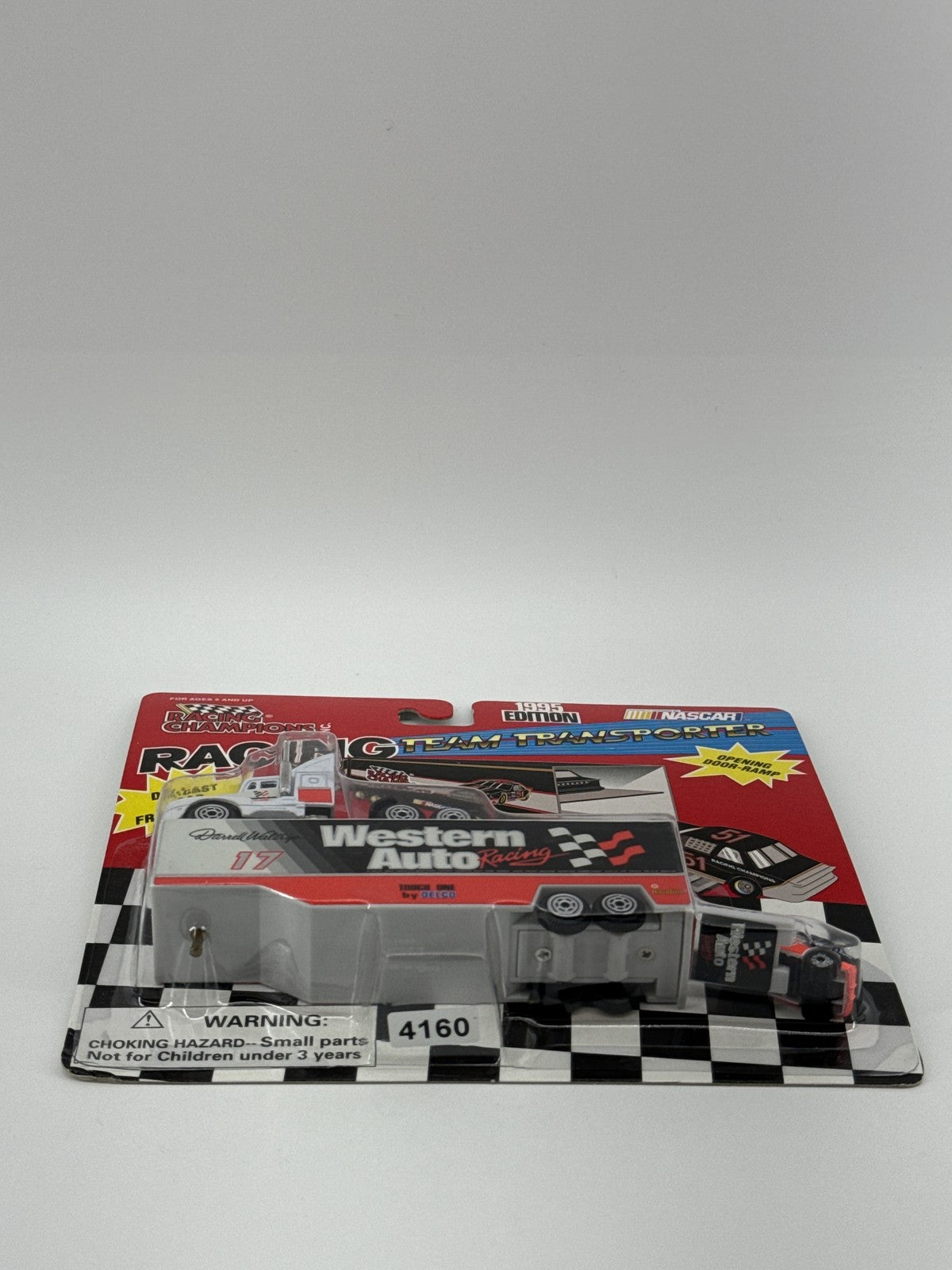 Vintage 1995 Racing Champions Western Auto Team Transporter NASCAR Die-Cast Truc