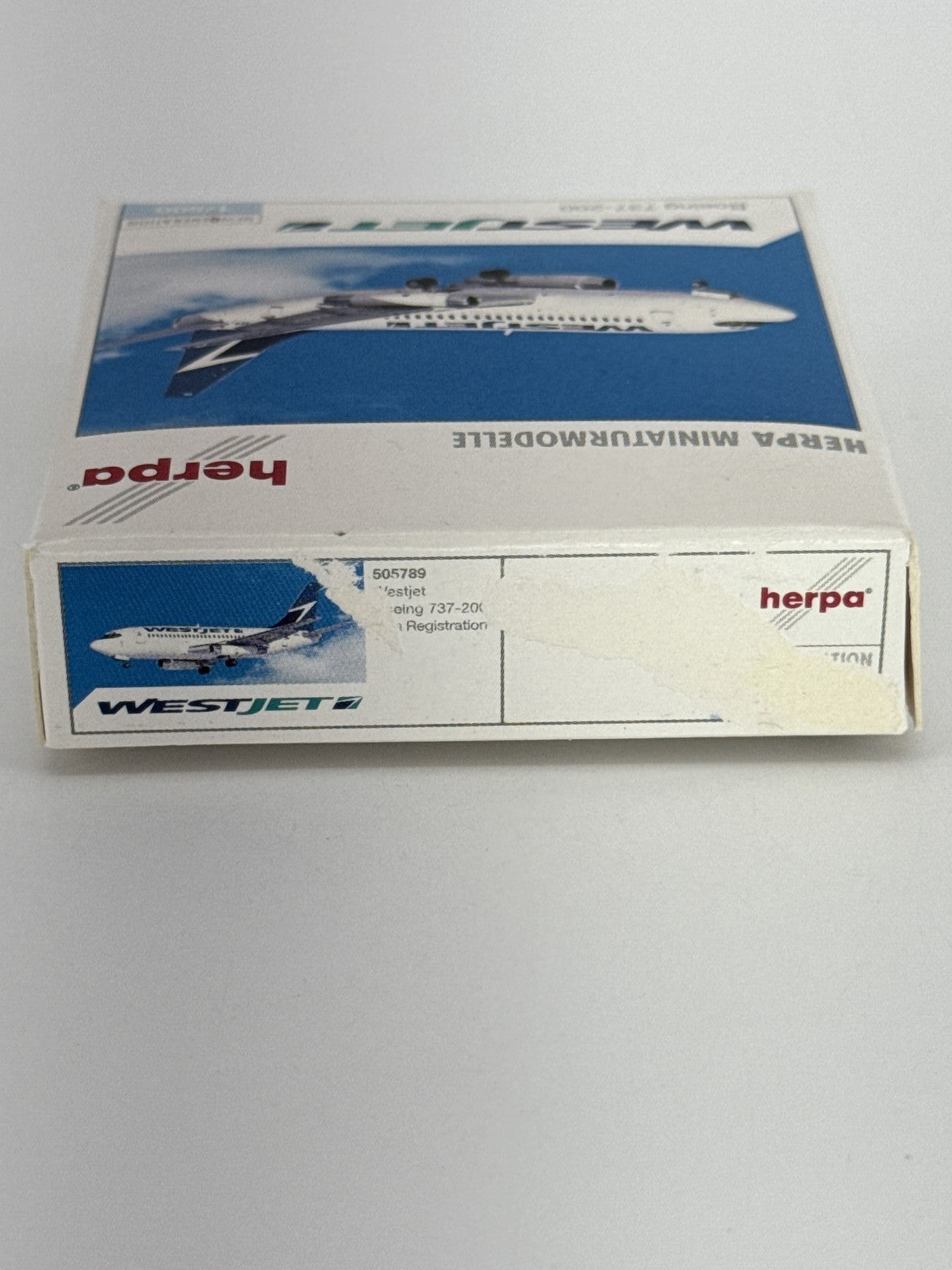 Herpa Wings WestJet Boeing 737-200 1:500 Diecast Model Airplane 505789