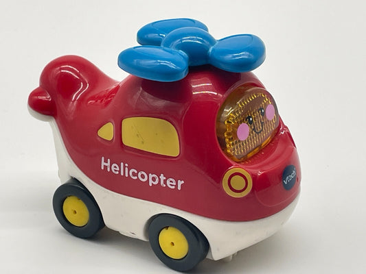 VTech Go Go Smart Wheels Red Helicopter Spin Propeller Lights Sounds Toy Vehicle