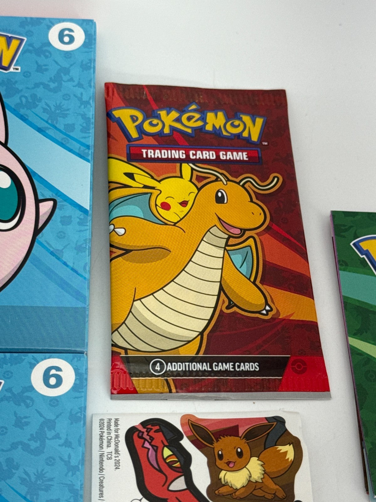 2024 McDonald's Pokémon Lot Jigglypuff Stickers + Promo Card Pack + Extras
