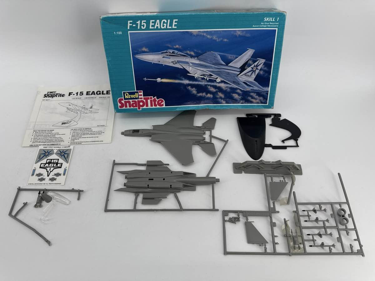Revell SnapTite F-15 Eagle 1:100 Scale Model Kit Skill 1