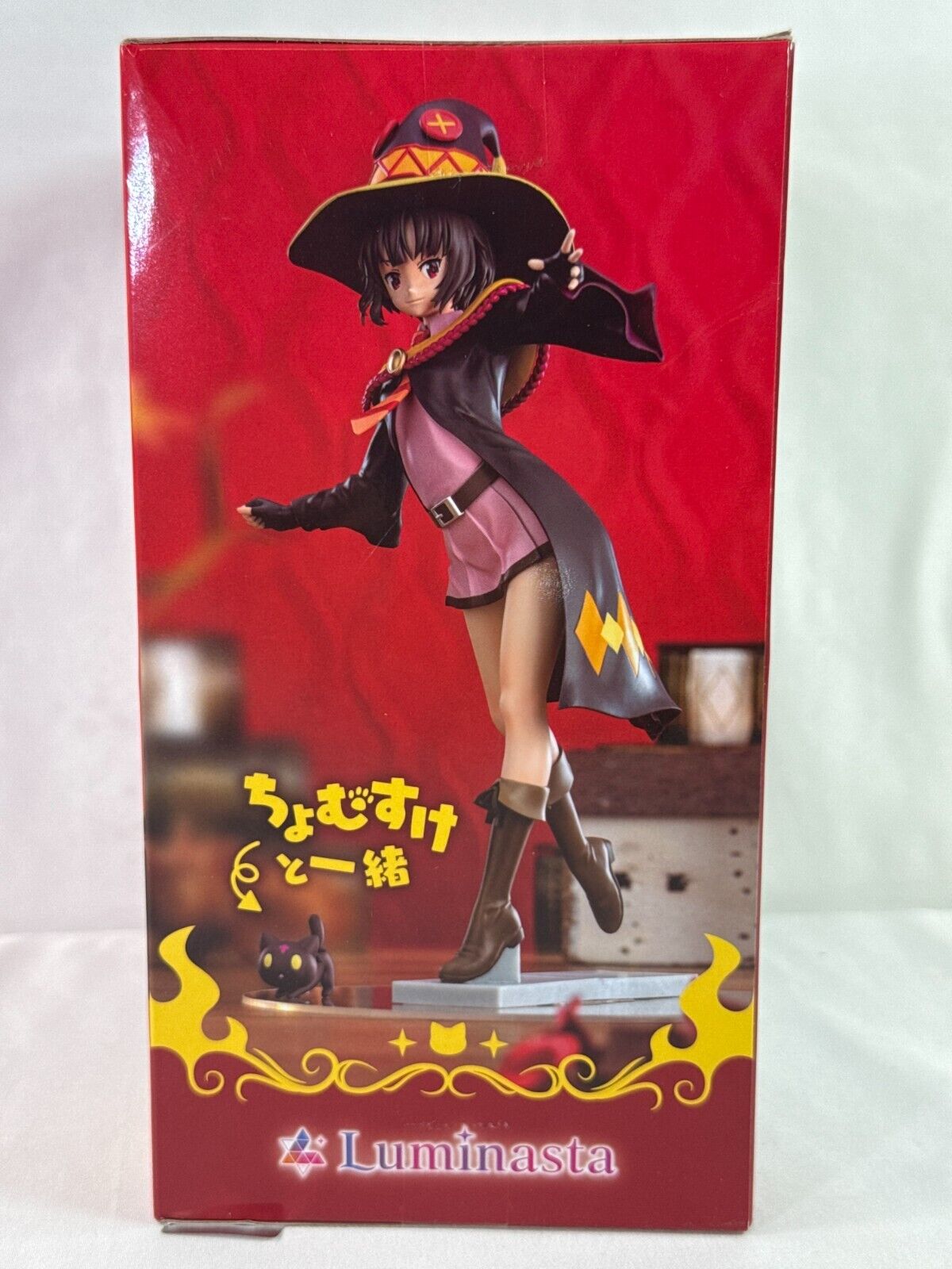 SEGA Luminasta Megumin & Chomusuke Figure – KonoSuba Explosive Flames Ver. | NEW