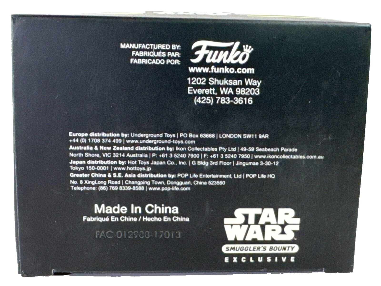Funko Star Wars Chopper Red Glitter Hikari Mini Figure Smuggler’s Bounty