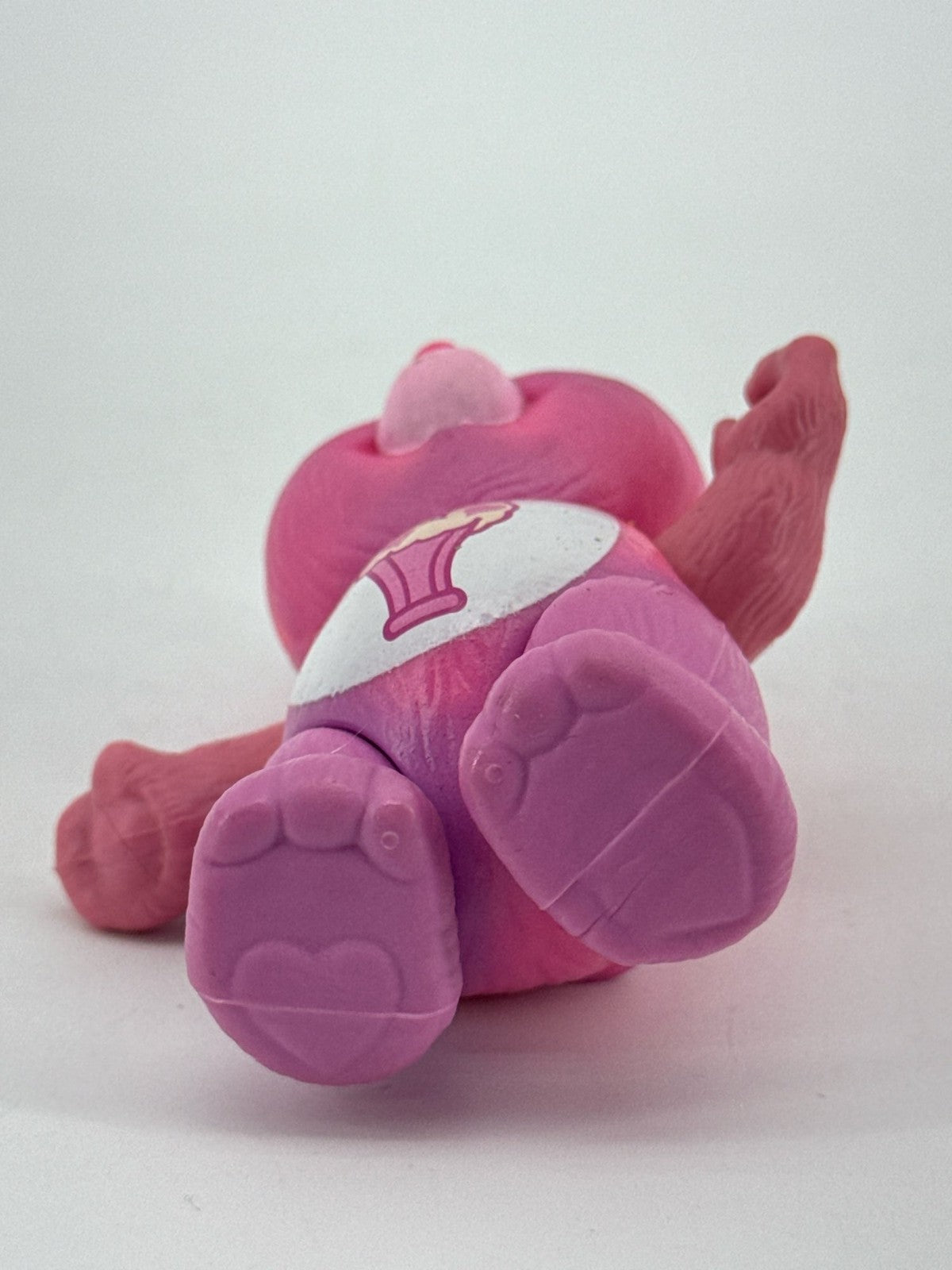 Care Bears Love A Lot Bear Poseable Figure Kenner 1983 PVC Pink Hearts