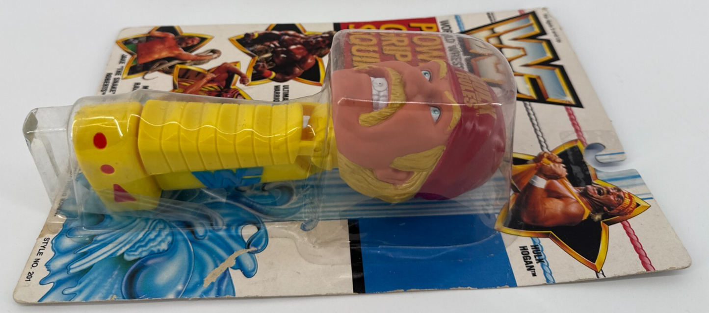 1990 WWF Hulk Hogan Power Grip Squirts MOC Water Toy Titan Sports WWE 3375 VTG