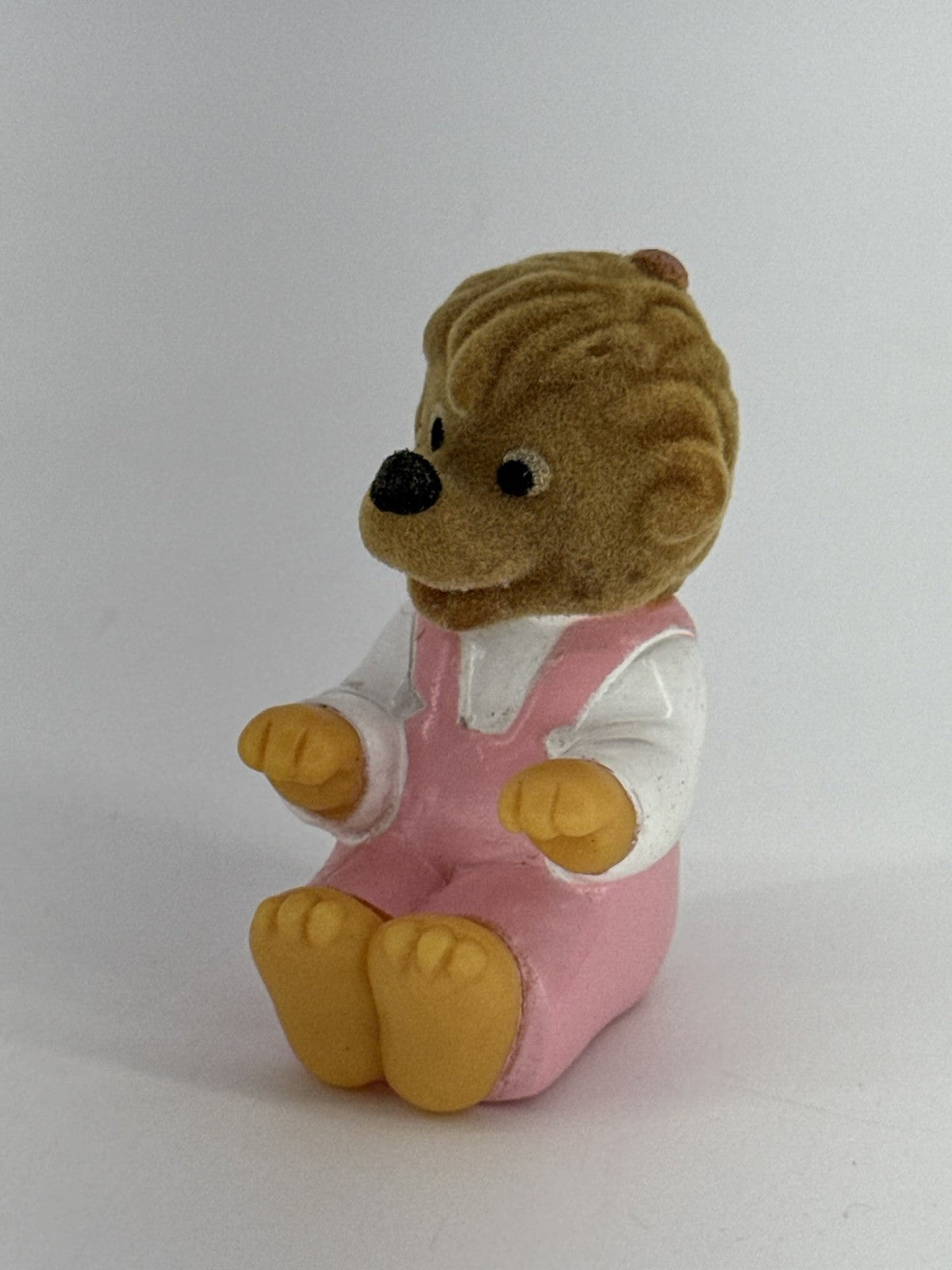 1986 Berenstain Bears Family Flocked Figures McDonald's Happy Meal Lot 4